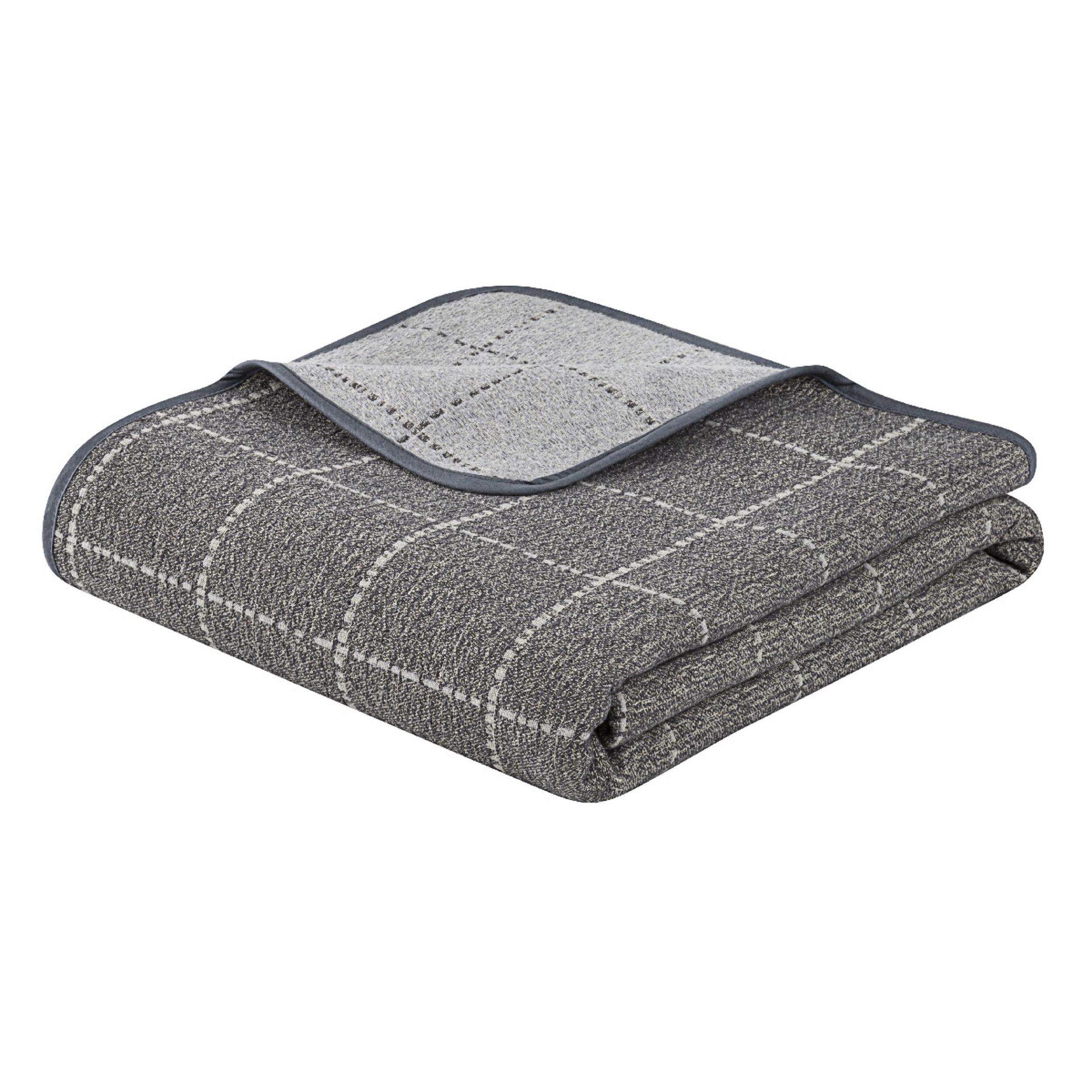 Colcha reversible MARNE gris. Varios tamaños dosponibles.