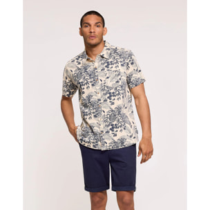 Camisa Manga Corta Beige - Sulimi