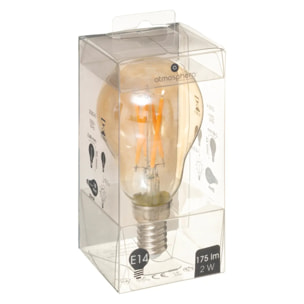 Ampoule LED "Standard" ambrée - filament droit E14