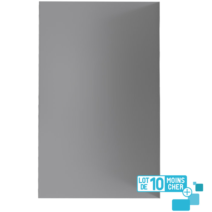 LOT de 10 Panneaux Muraux pour salle de bains en Aluminium Gris - 120x210cm - WALL'IT