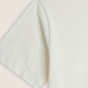 T-shirt da donna oversize in jersey con scritta stampata