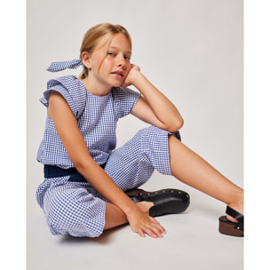 MONO CUADRO VICHY AZUL