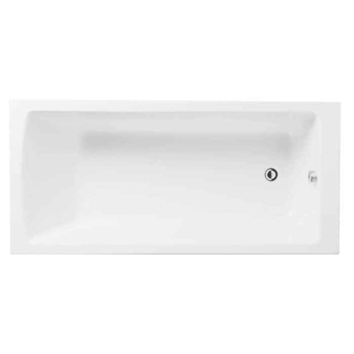 Baignoire rectangulaire VITRA Neon avec pied 180x80cm Blanc
