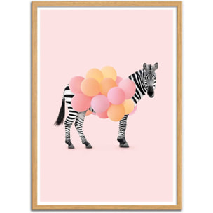Affiche - Zebra Balloon - Paul Fuentes