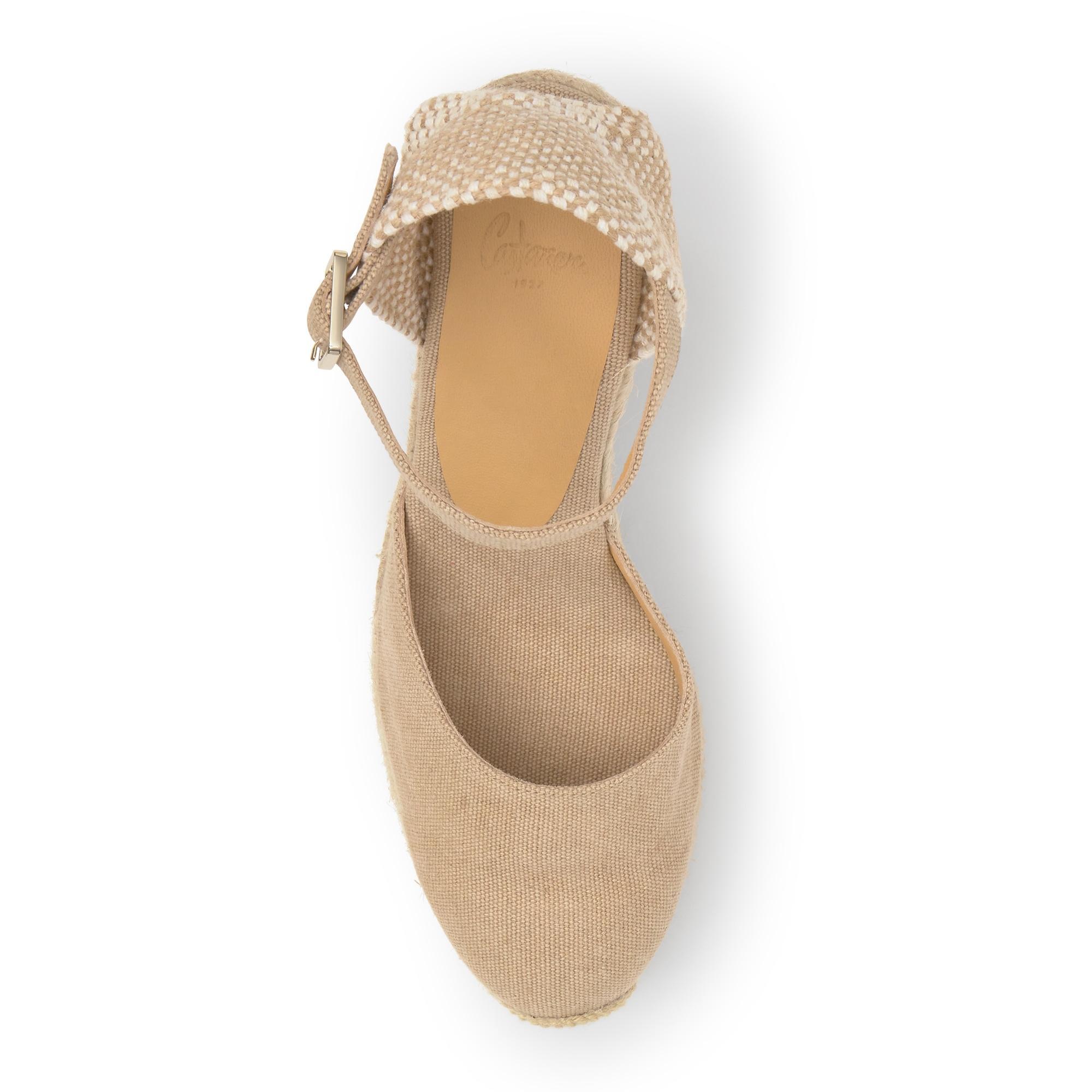 Alpargata cuña de yute 11cm doble plataforma