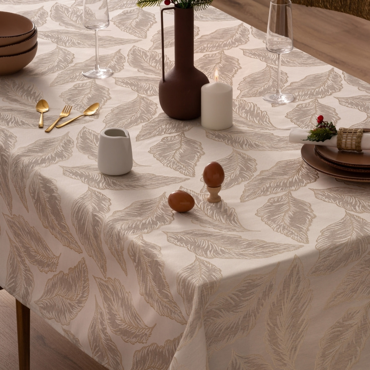 Nappe anti-tâches GRACE BEIGE