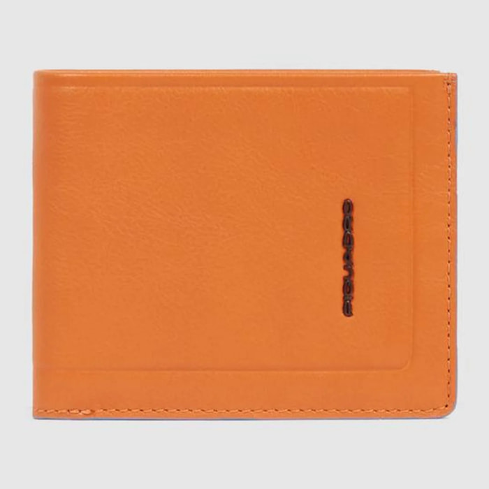 Piquadro Portafogli in pelle con volantino porta documenti, porta carte di credito e protezione RFID