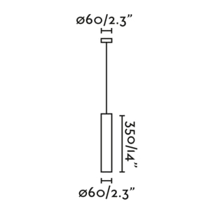 STAN Lampe suspension or satiné