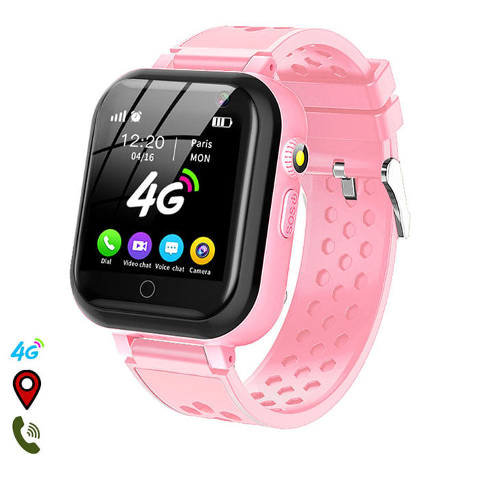 Smartwatch T16 4G GPS, Wifi e localizzatore LBS. Videochiamata, micro chat, pulsante SOS.