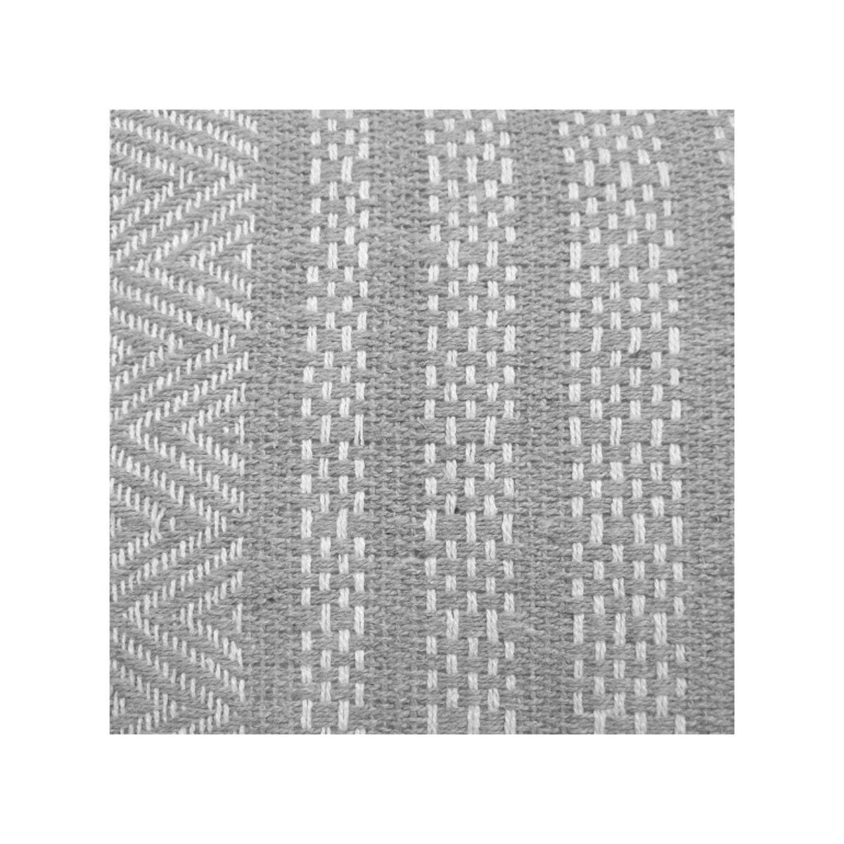 Coussin en coton brodé carré 40 x 40 cm motifs lignes fines - STRAIGHT