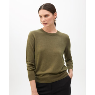 Maglione con lurex collo rotondo