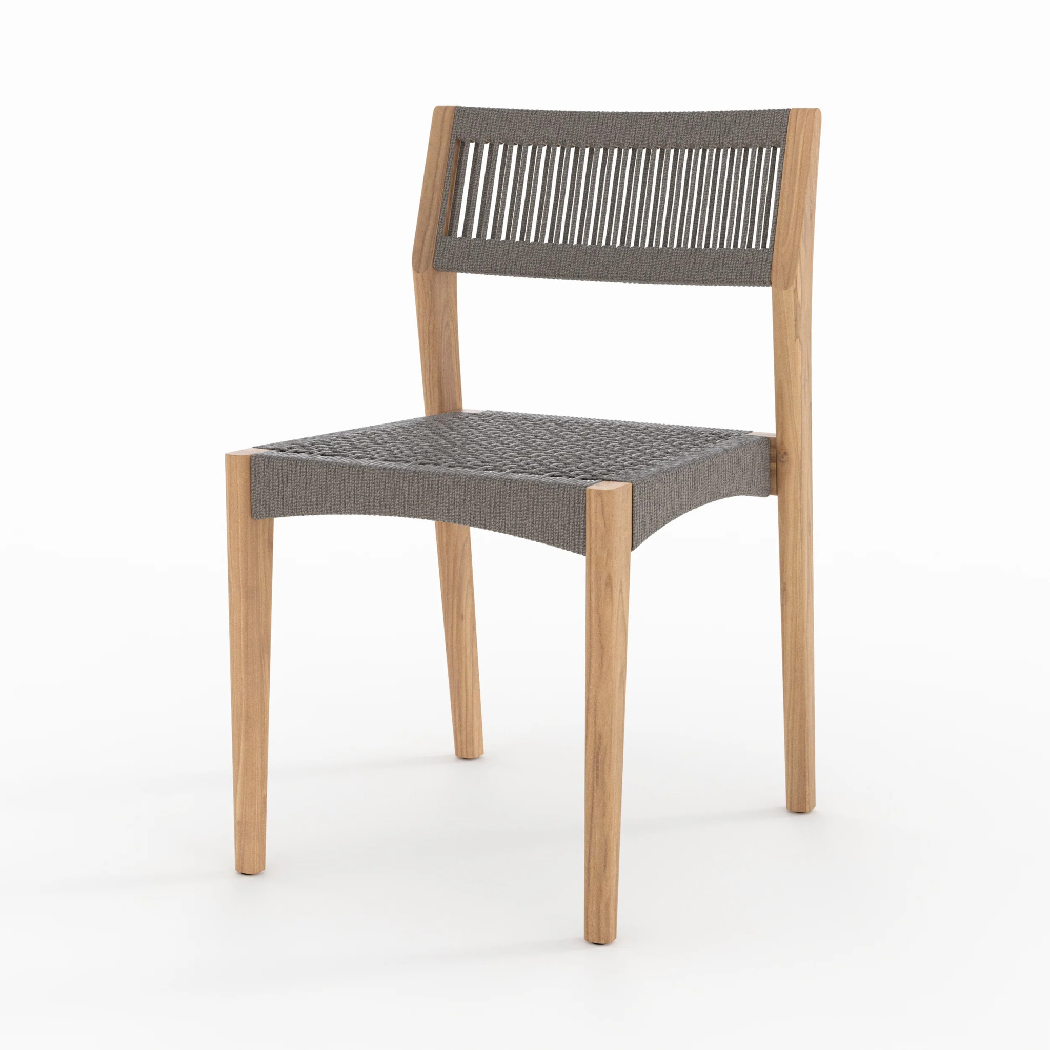 Table et chaises de jardin en bois de teck massif 6 personnes - Kora