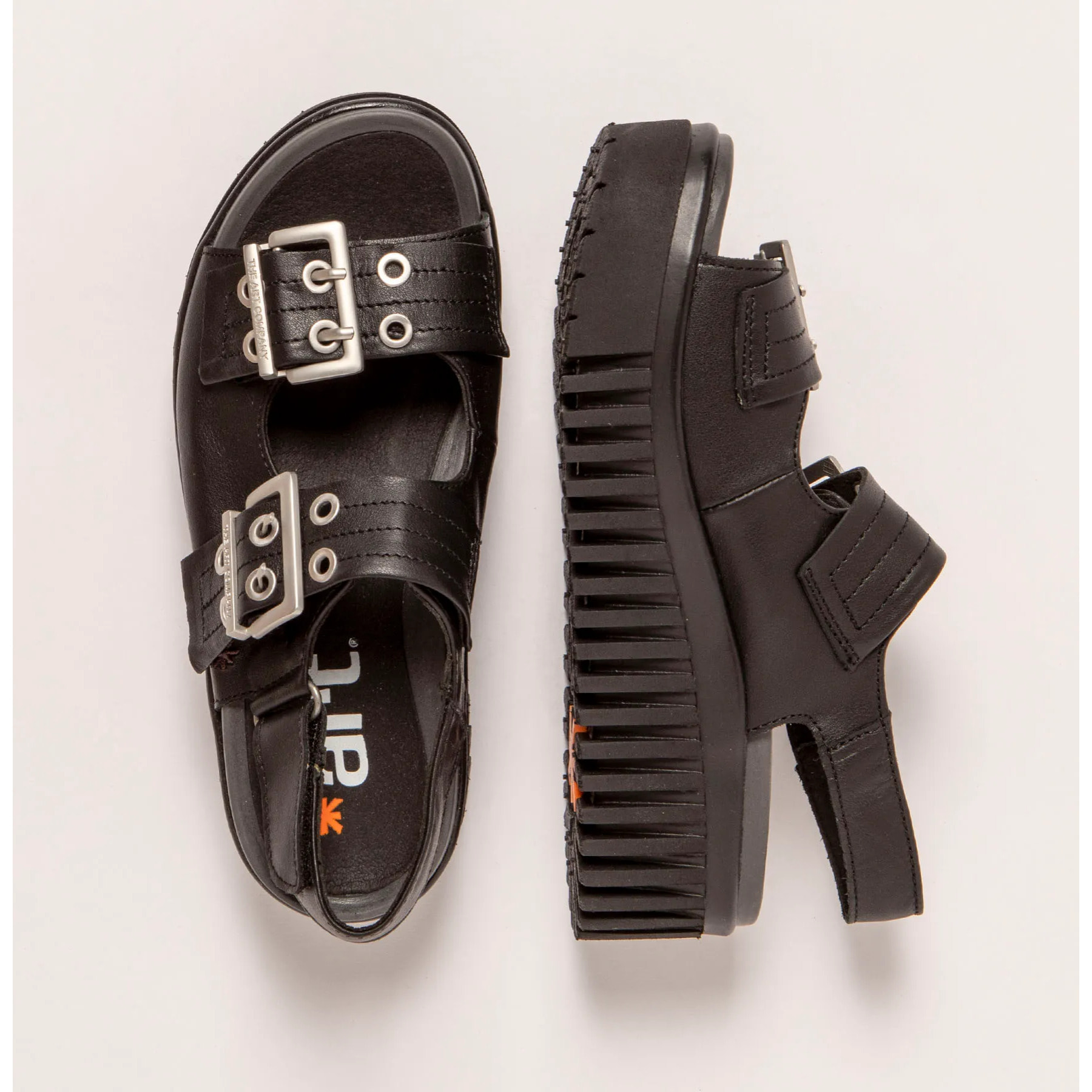 Sandalia de cuña 1579 NAPPA BLACK/BRIGHTON color Black