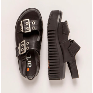 Sandalia de cuña 1579 NAPPA BLACK/BRIGHTON color Black