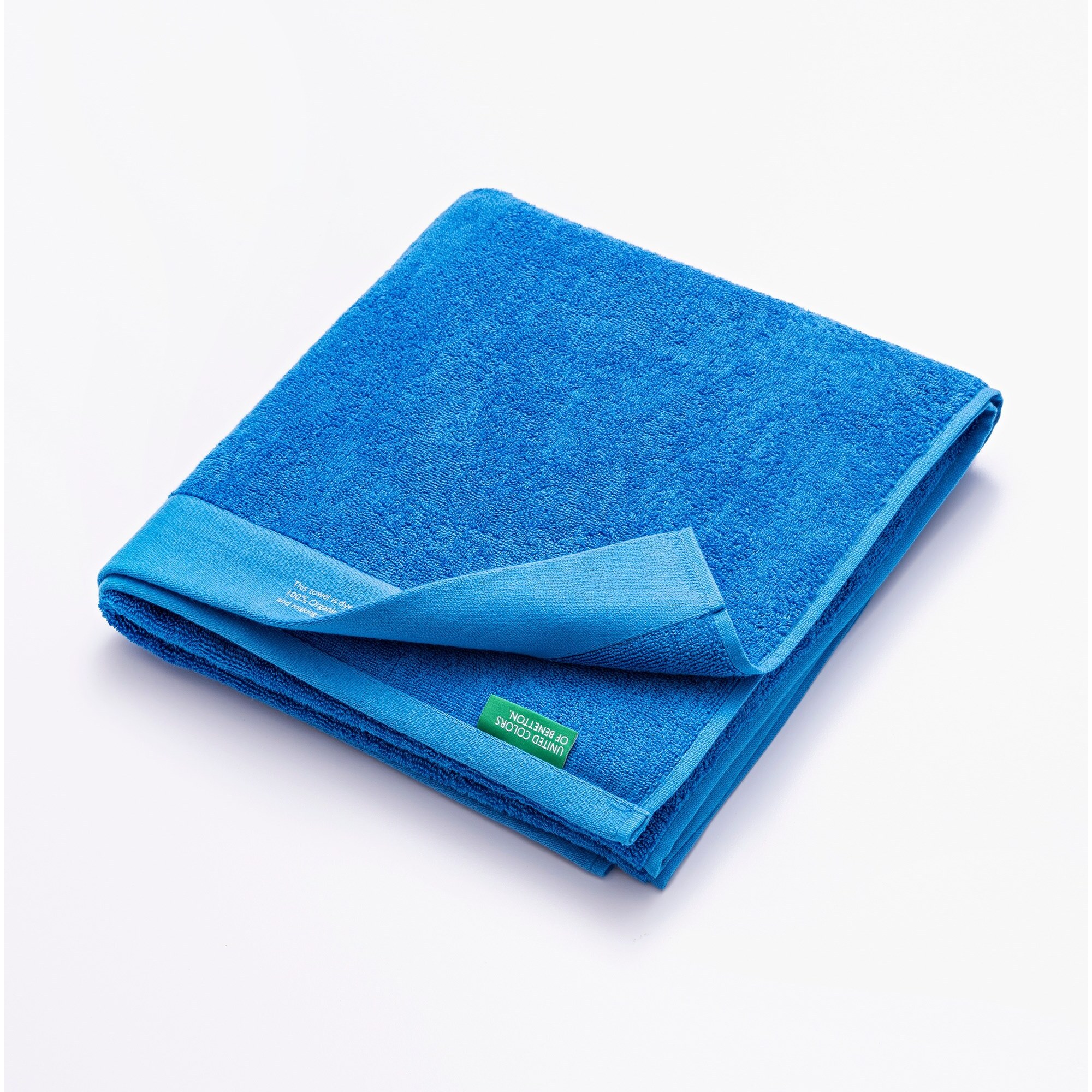 Juego de 2 toallas 50x90cm + 70x140 cm algodón orgánico 450gsm azul