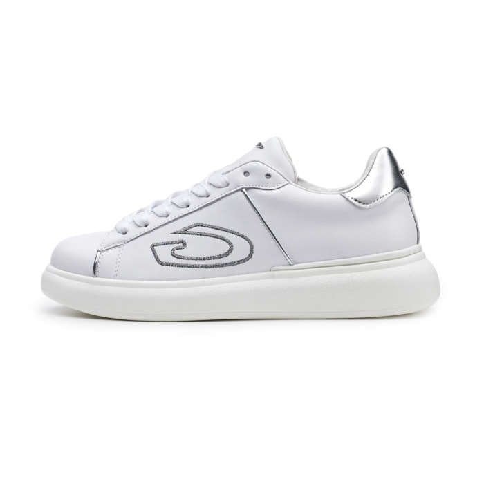 Sneakers Alberto Guardiani bianco-argento