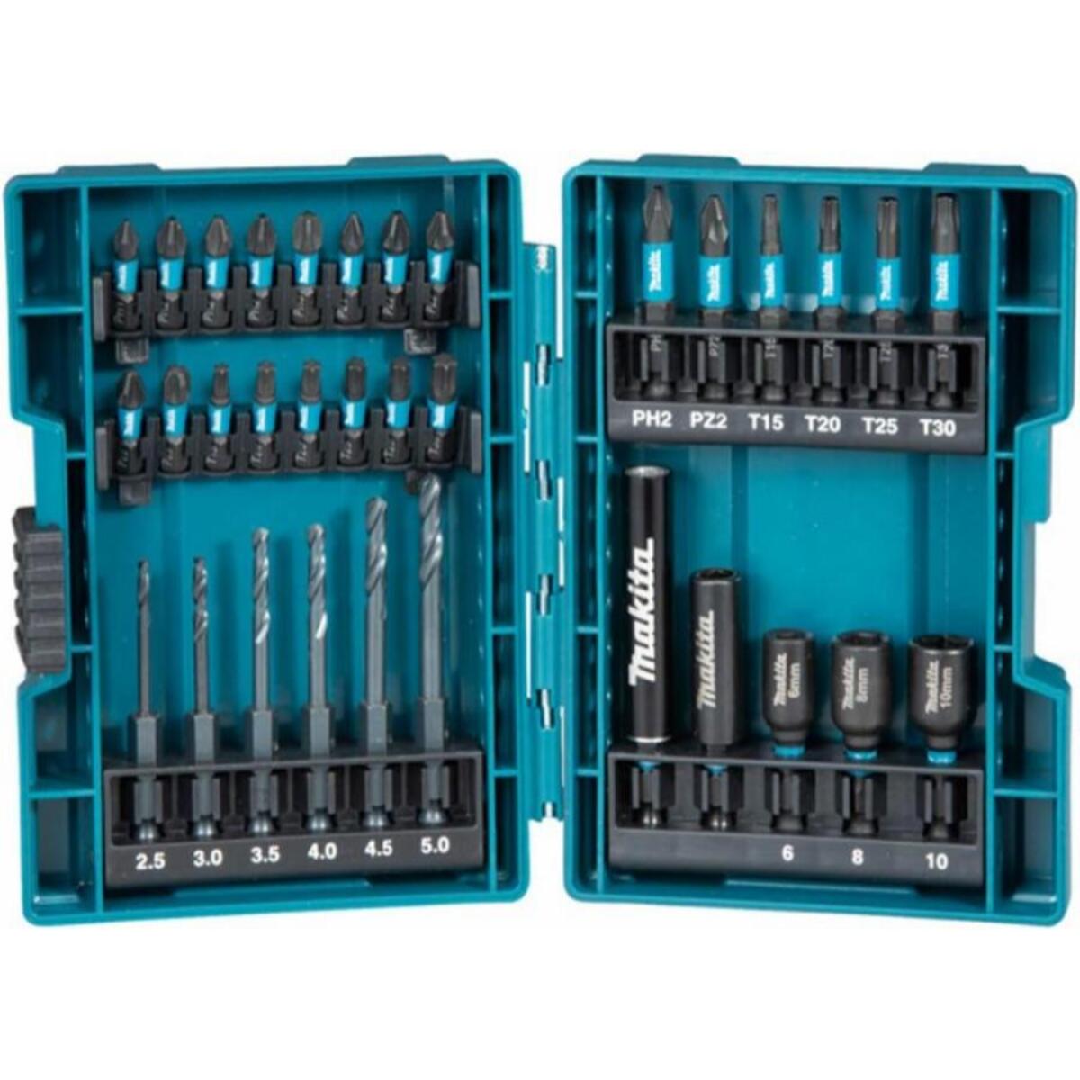 Jeu de forets et embouts (33 pcs) Impact - MAKITA B-66896