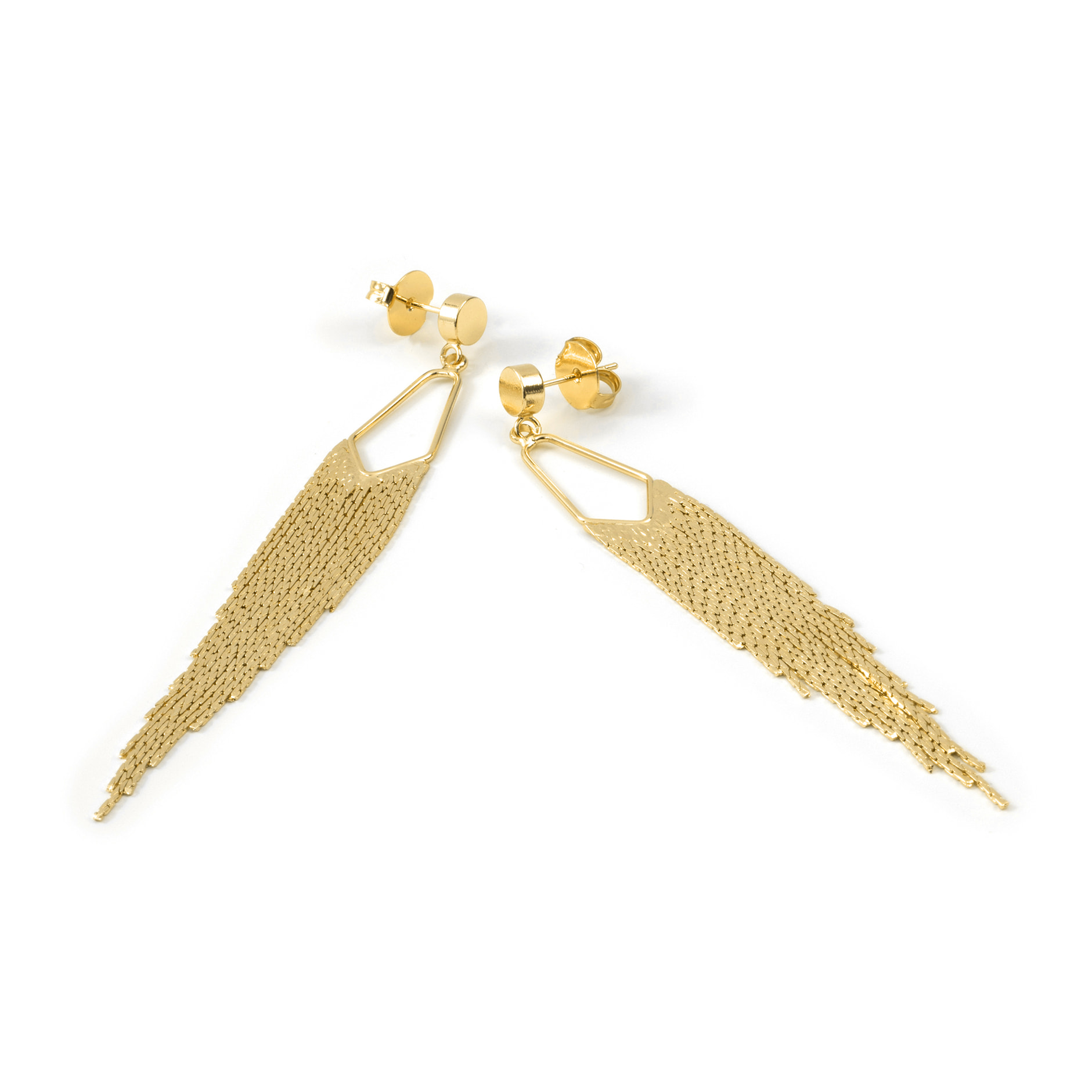 Pendientes acabado en oro amarillo de 18k