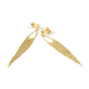 Pendientes acabado en oro amarillo de 18k