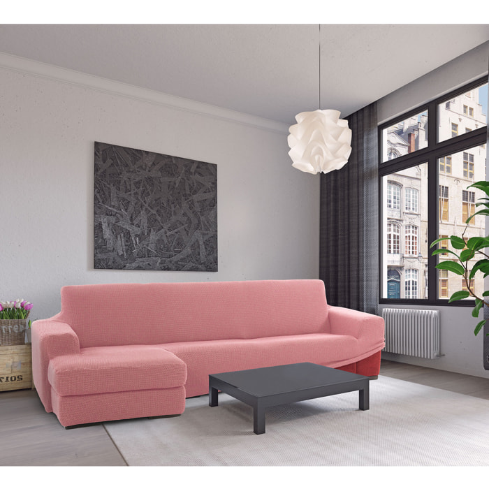 Funda para Chaise Longue izquierdo (visto de frente) brazo corto SÚPER ELÁSTICA modelo HELENA