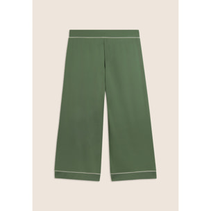 Pantaloni Sportivi Wide Leg Cropped con tasche interne