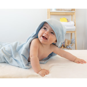 TOALLA DE BAÑO PARA BEBÉS AZUL