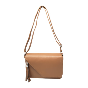 Chicca Borse Tracollina Donna in Pelle Cuoio