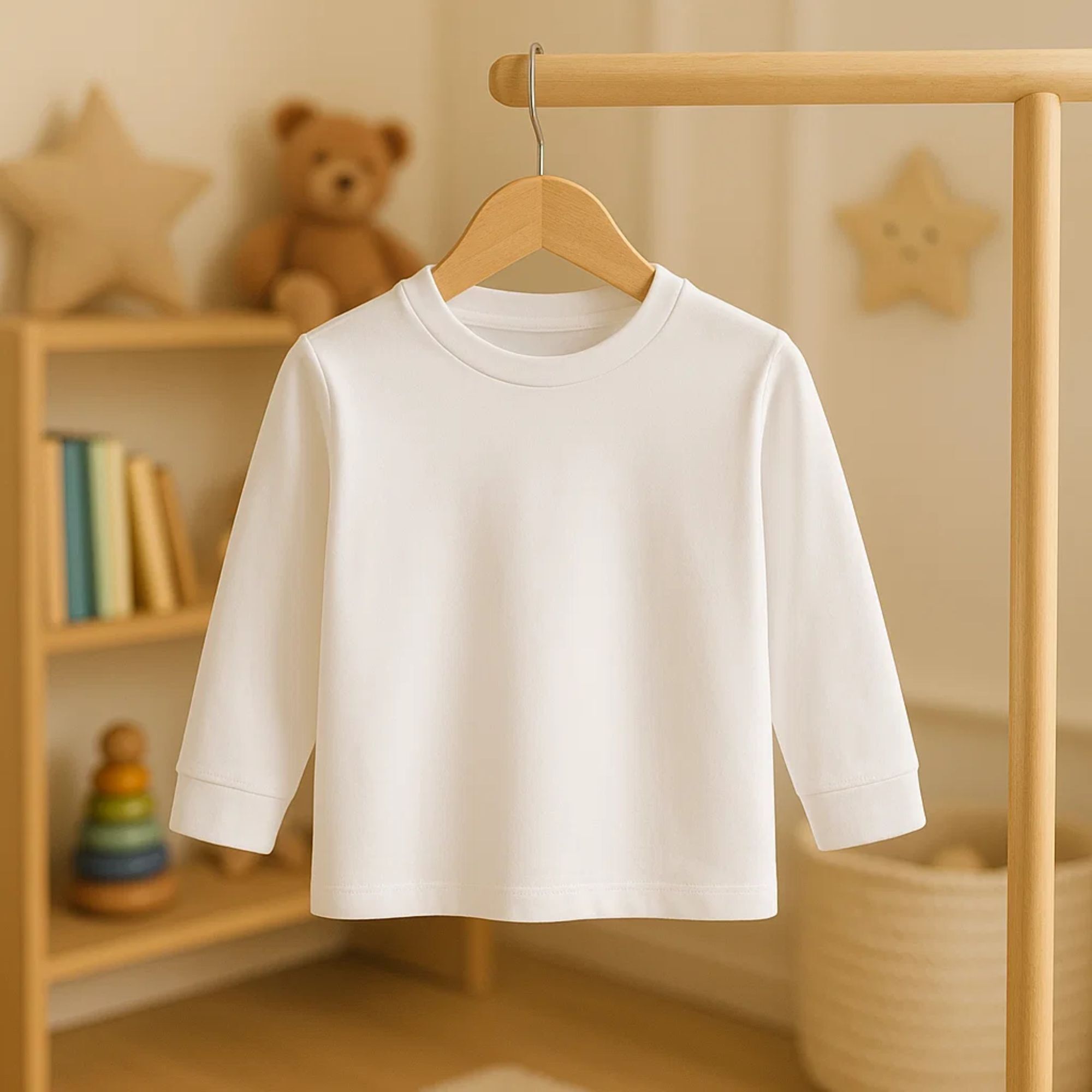 Camiseta Niño Felpa M/L Blanco Talla 10
