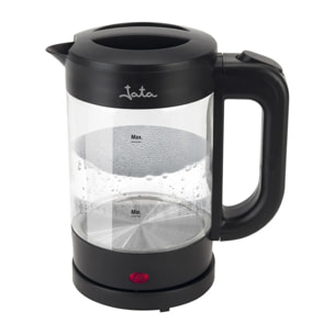 Hervidor de agua eléctrico JATA HA702 de 1,2 litros. Jarra de borosilicato. Máxima rapidez