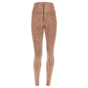 Pantaloni push up WR.UP® superskinny vita alta effetto bleached