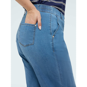 Fiorella Rubino - Jeans wide leg de tencel - Light - blue