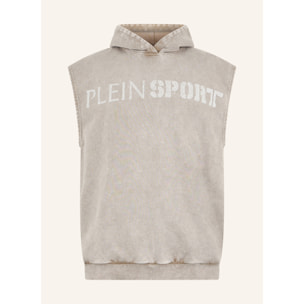 PLEIN SPORT Hoodie Vest Crackle Scratch