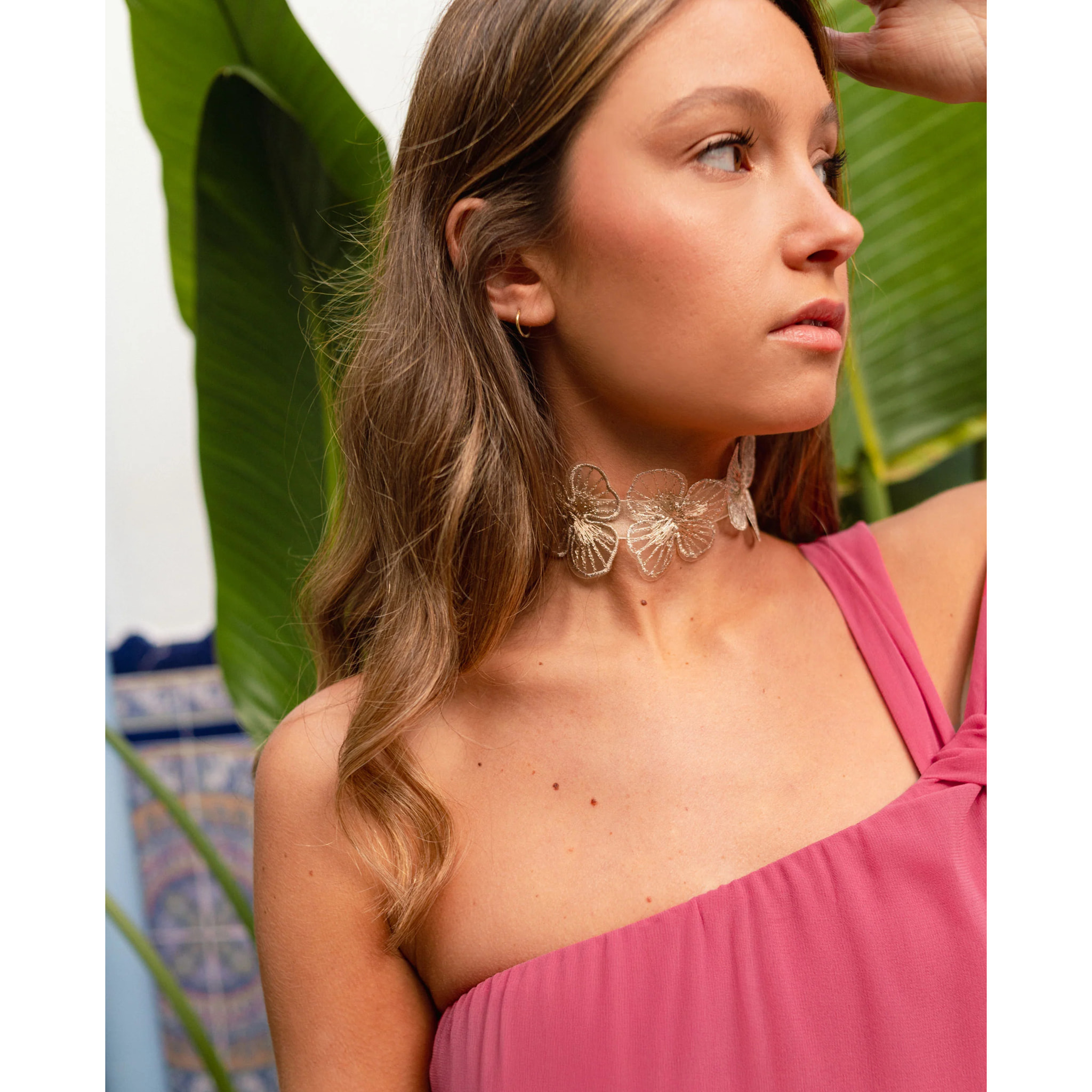 Choker de malla con estrella.