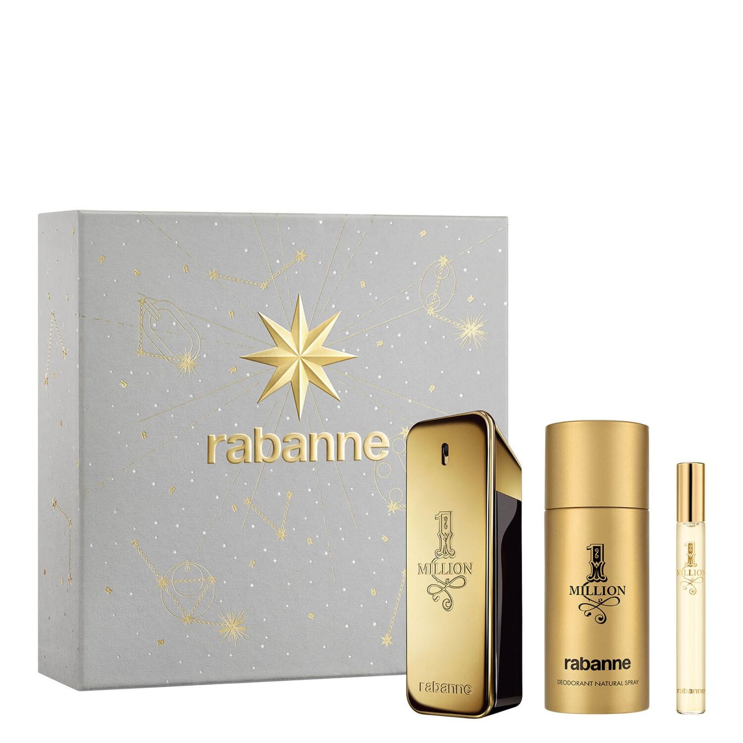 1 Million - Coffret Eau de Toilette 100 ml + Deodorant 150 ml + Vaporisateur de voyage 10 ml