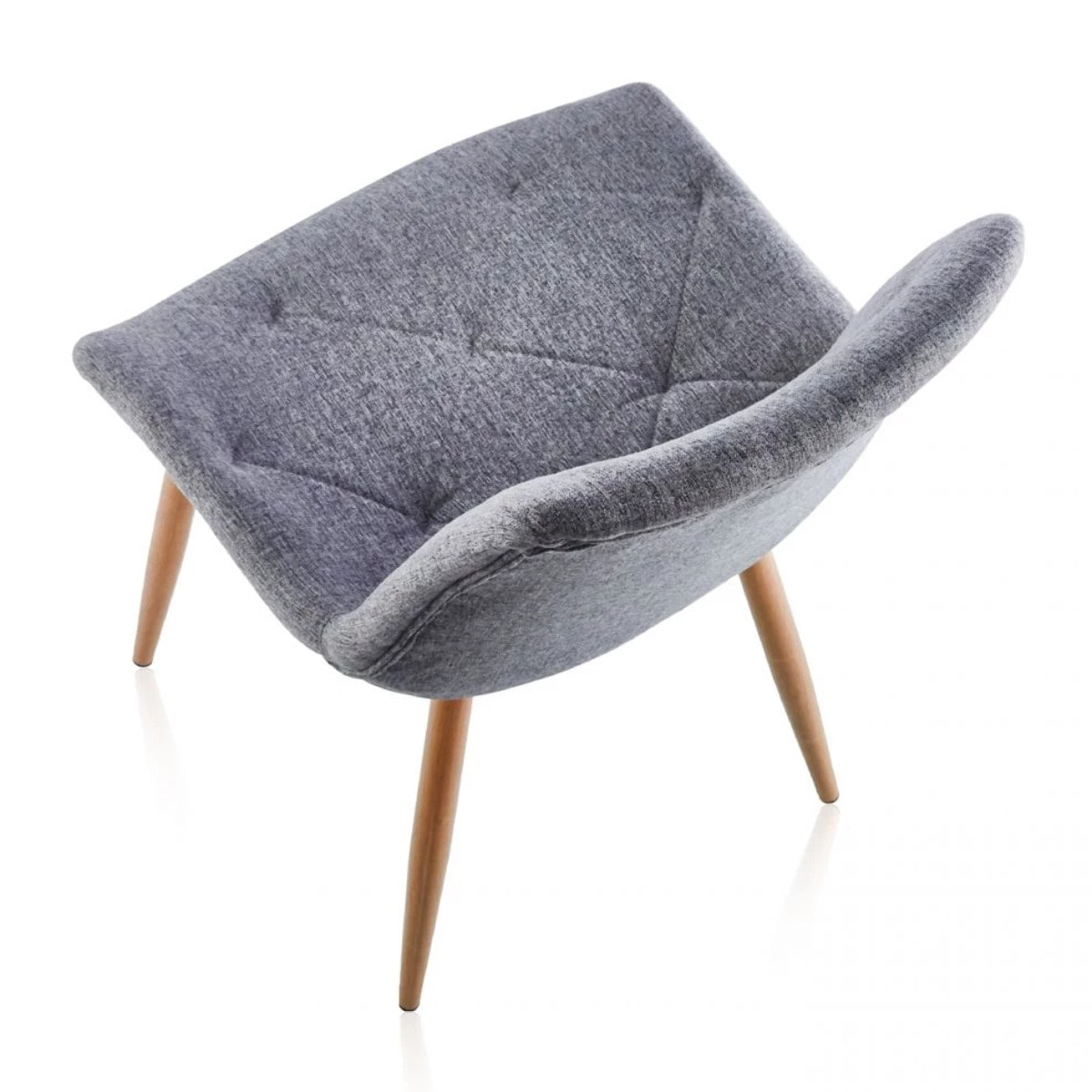 Pack 4 sillas de comedor Marlene Tejido - Gris