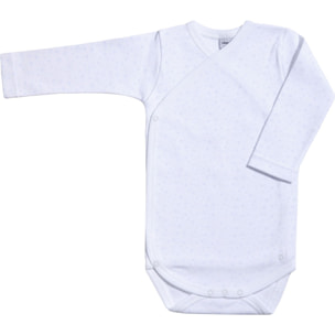 Body bebé manga larga cuello estrellitas