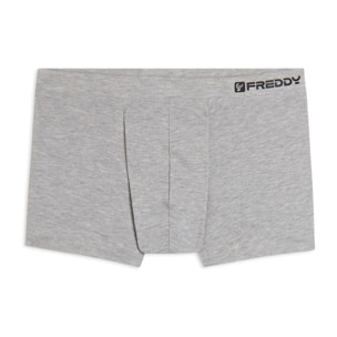 Boxer Uomo Aderenti con Gamba Corta e Logo FREDDY