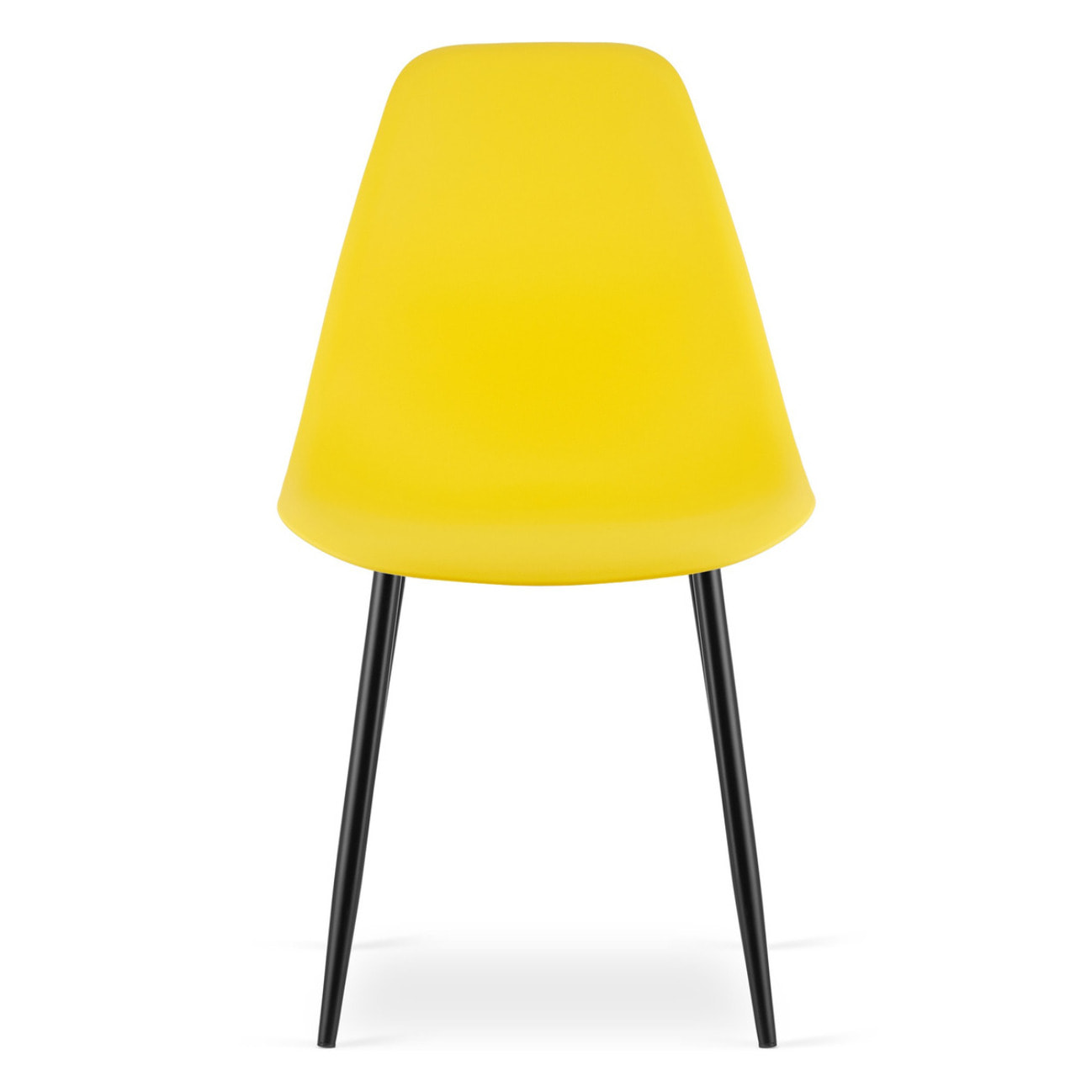 Set di 2 sedie moderne WAT in polipropilene giallo