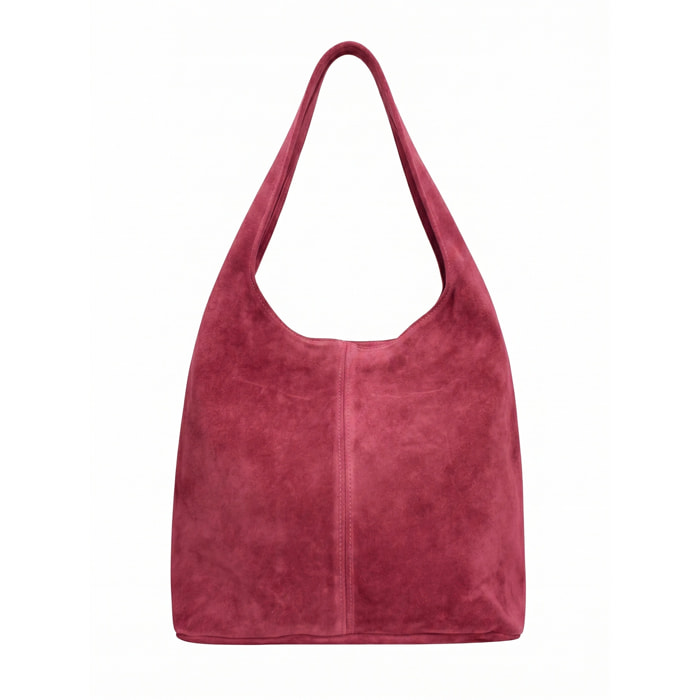 Borsa a mano da donna Made in Italy - Modello Valeria Chic - 100% pelle - 40.0 x 35.0 x 15.0 cm