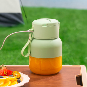 Batidora portátil eléctrica KYM-Z01 con 500ml de capacidad, 50W, batería recargable 1500mAh/7,4V y pajita de silicona.