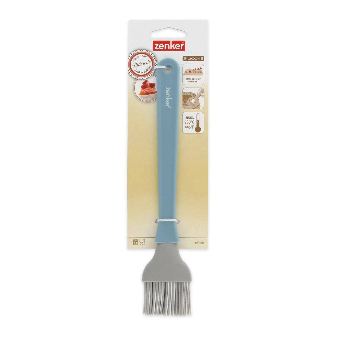 Pinceau de cuisine et de pâtisserie 25 cm en poils silicone Zenker Sweet Sensation