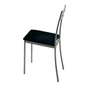 Set de 4 sillas – Polipiel y metal