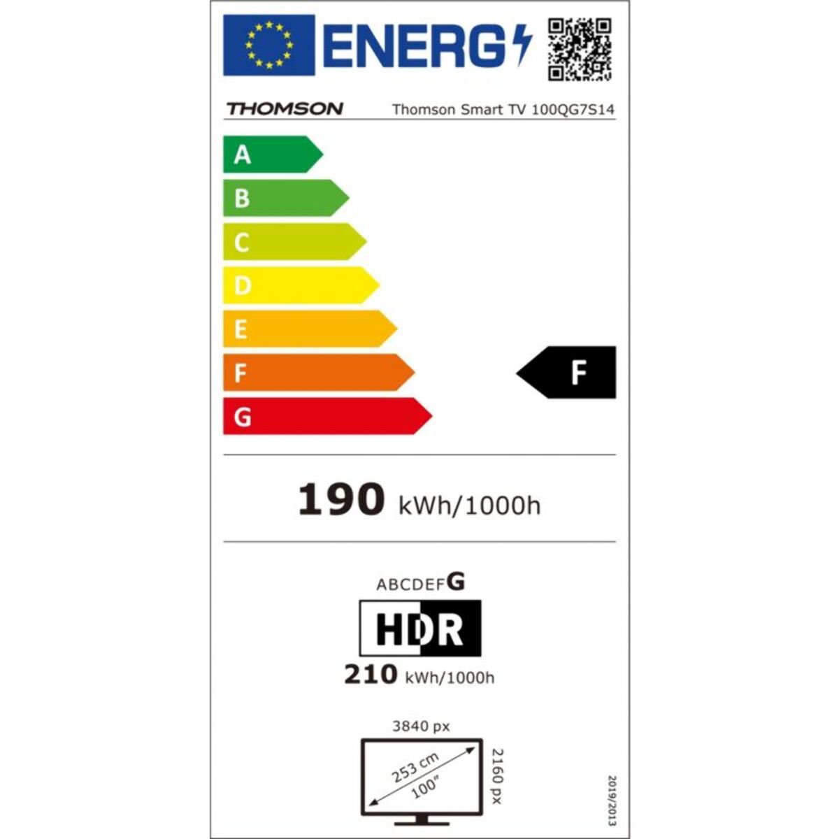 TV QLED THOMSON 100QG7S14