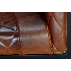 Sillón tapizado - piel - 76x62x60cm
