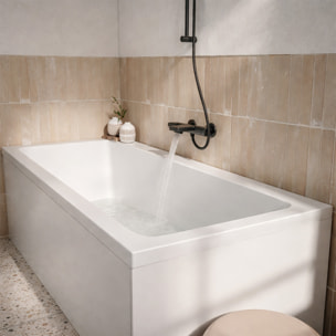Tablier de Baignoire Blanc Mat 80x50x2.5 cm - 100% Acrylique