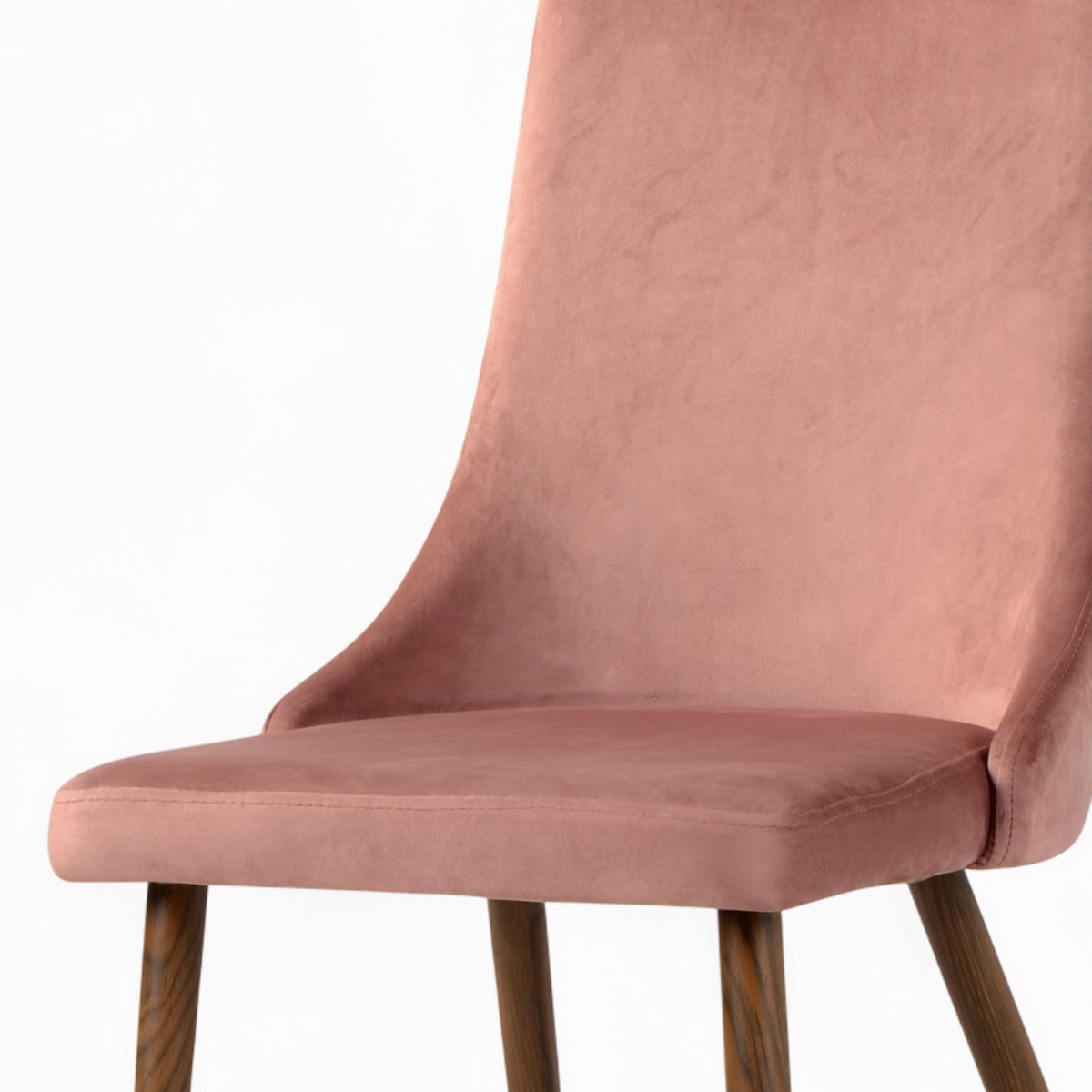 Pack 4 chaises en velours bleu et rose - Vinni