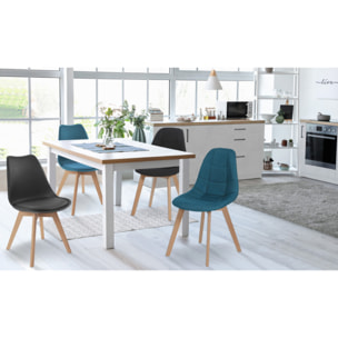 Chaises Suedia + Gabriella - Bleu - noir