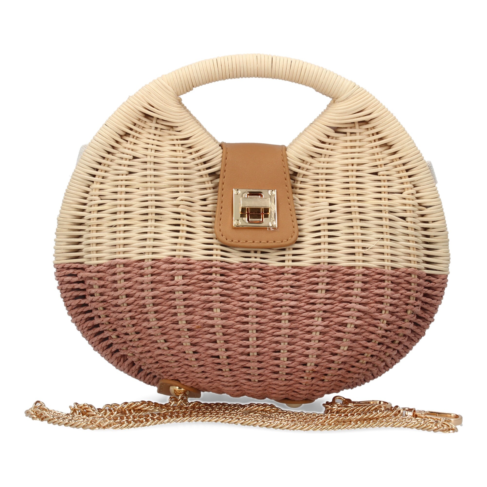 Bolso de hombro para mujer, material de rafia, diseño elegante y moderno ideal para verano