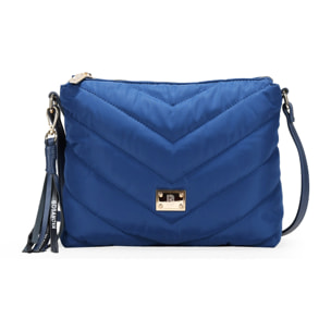 Bolso bandolera acolchado azul