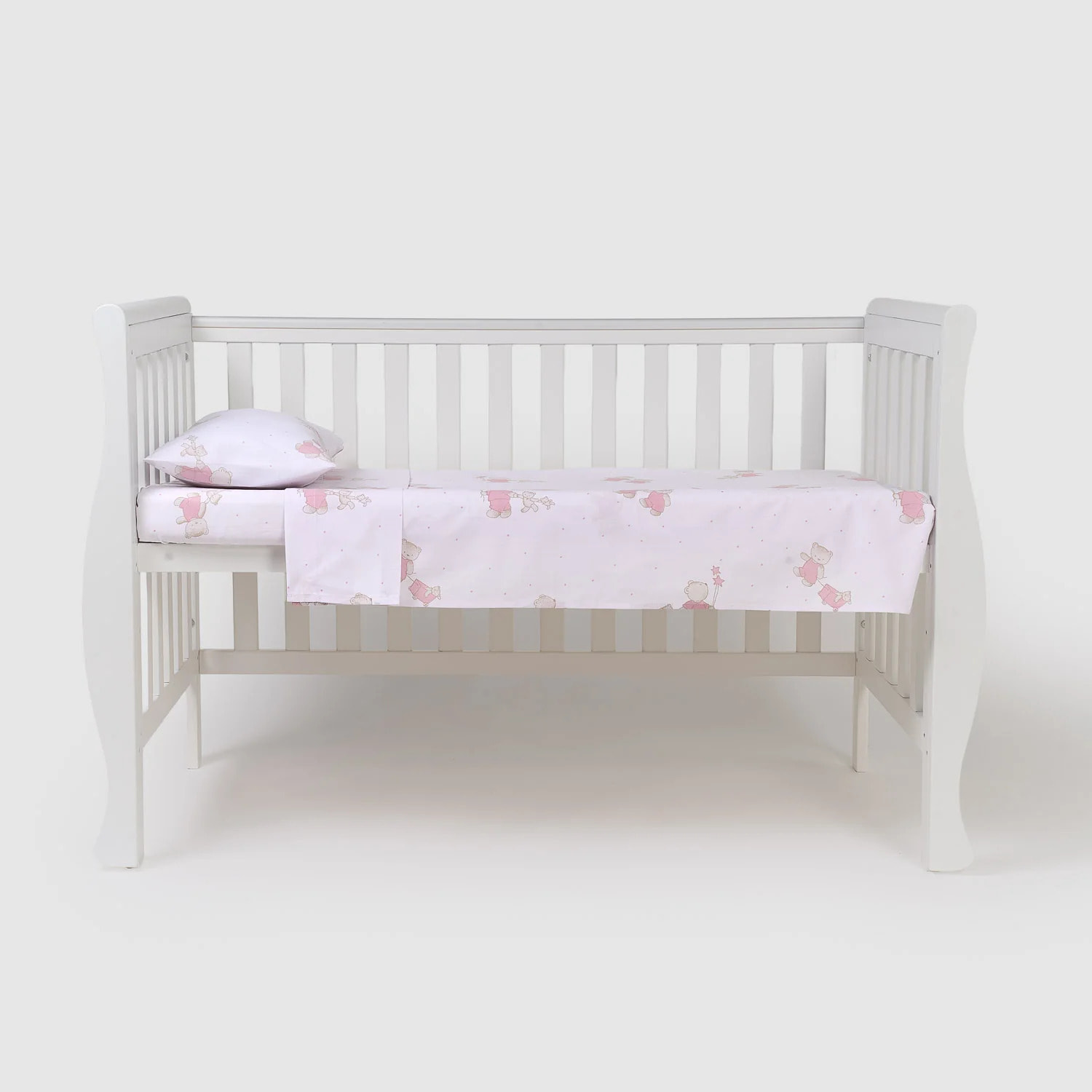 Juego de sábanas de cuna de algodón peluche